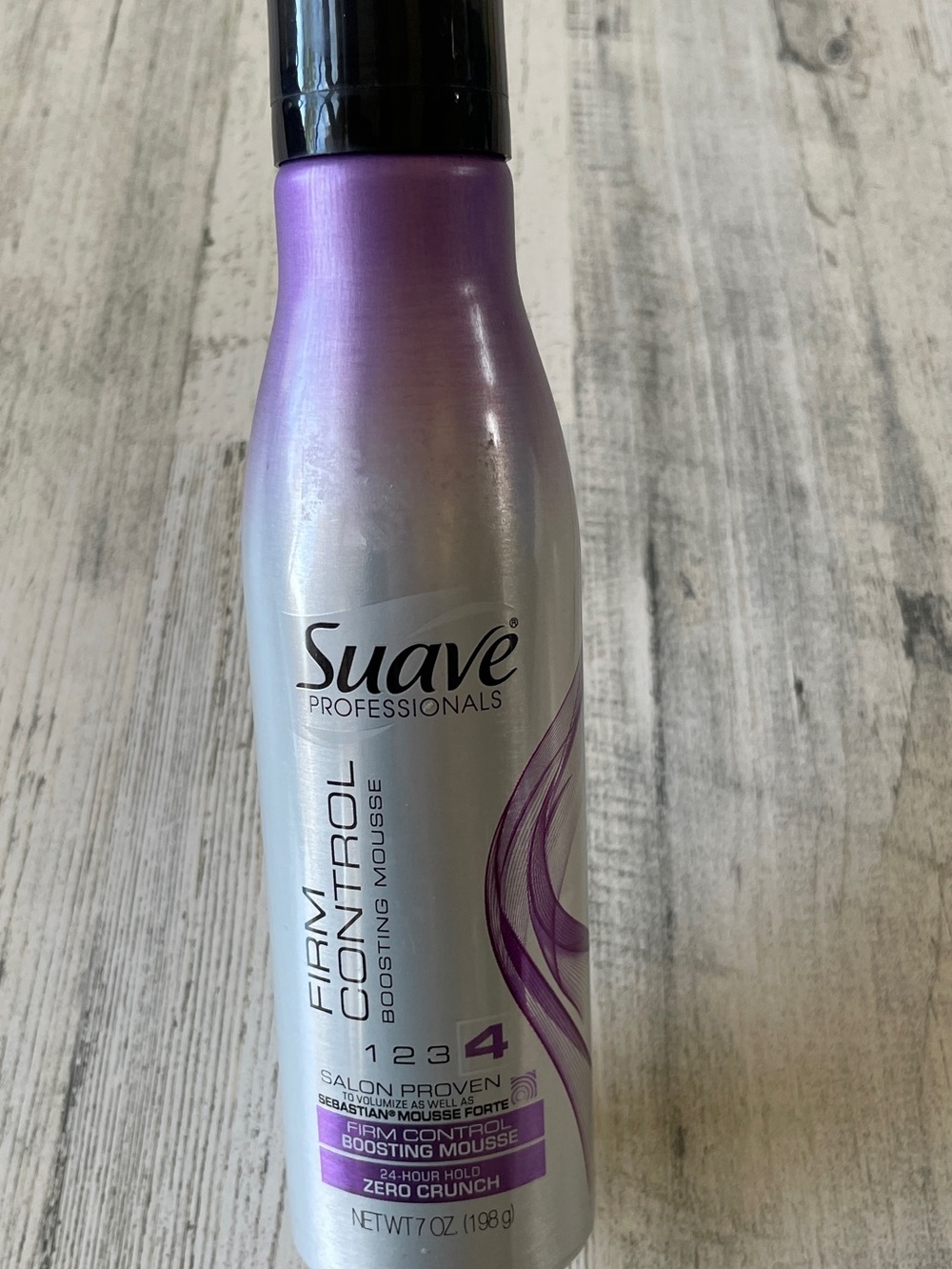Suave Firm Control Boosting Mousse - Purple/Silver